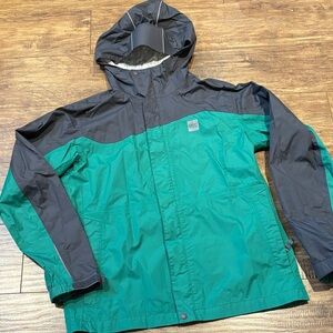 MEC Boys' Aquanator Jacket green and grey